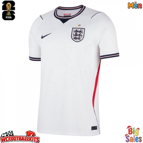 England Replica Home Stadium Shirt World Cup 2026 Short Sleeve